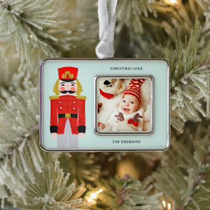 Watercolor Christmas Nutcracker Ornament