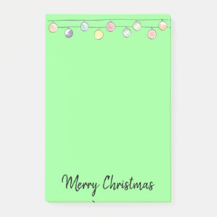 Watercolor Christmas Ornament Merry Christmas Post-it Notes