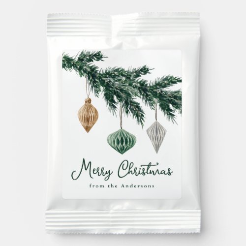 Watercolor Christmas Ornaments Hot Chocolate Drink Mix