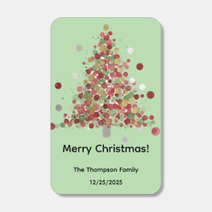 Watercolor Christmas Polka Dot Tree Matchboxes