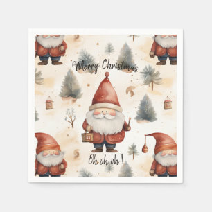 Watercolor Christmas Santa Claus 2 - Napkins