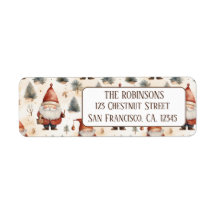 Watercolor Christmas Santa Claus 2- return address