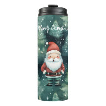 Watercolor Christmas Santa Claus -