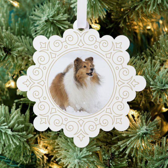 Watercolor Christmas Santa Sheltie  Card (Insitu (Tree))