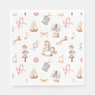Watercolor Christmas Toys Napkins