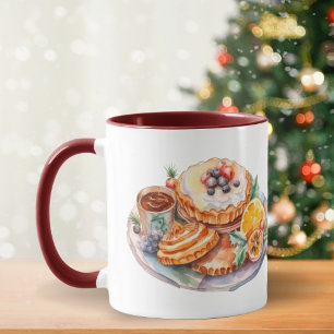 Watercolor Christmas Treats Mug