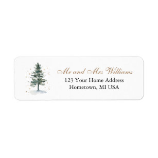 Christmas Return Address Labels | Zazzle