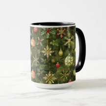 Watercolor Christmas tree ornament