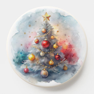 Watercolor Christmas tree PopSocket