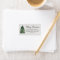 Watercolor Christmas Tree Return Address