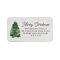 Watercolor Christmas Tree Return Address