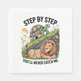 Watercolor Christmas Turtle Napkins