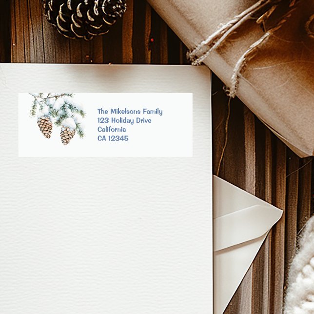 Watercolor Christmas Winter Wonderland Label (Creator Uploaded)