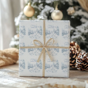 Watercolor Christmas Winter Wonderland Wrapping Paper