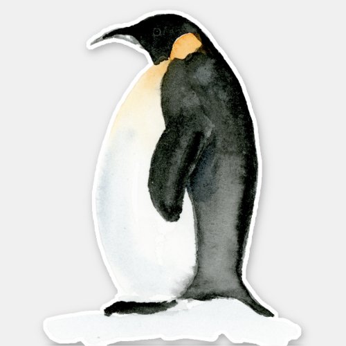 Watercolor Chubby Penguin _ Vinyl Cut Sticker