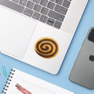 Watercolor Cinnamon Roll Bakery Gift Sticker