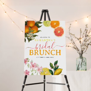 Watercolor Citrus Bridal Brunch Bridal Shower Foam Board