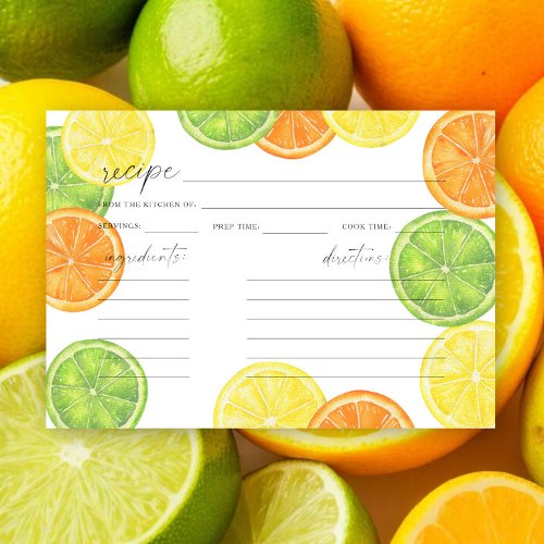 Watercolor citrus Bridal shower