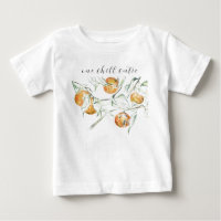 Watercolor Citrus Fruit Chill Clementine Cutie