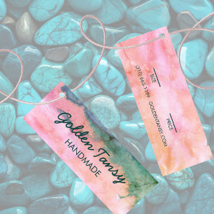 Watercolor Clothing Jewelry Price Size Hang Tag