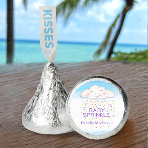 Watercolor Cloud Baby Sprinkle custom Baby shower Hershey®'s Kisses®