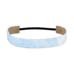 Watercolor clouds and sky background athletic headband