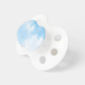 Watercolor clouds and sky background pacifier (Front Right)