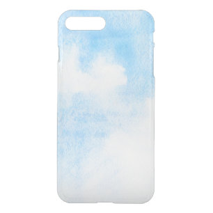 Watercolor clouds and sky background iPhone 8 plus/7 plus case