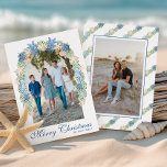 Watercolor Coastal Christmas Garland Photo Holiday Card<br><div class="desc">PreppyPrint.com - Celebrate the season with seaside charm with the Watercolor Coastal Christmas Garland Collection – where holiday magic meets breezy coastal vibes. This collection features hand-painted garlands adorned with seashells, starfish, seahorses, and festive greenery, all in soft, beachy hues of blues, greens and coral. Transfer this design onto the...</div>