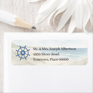 Watercolor Coastal New England return address Label