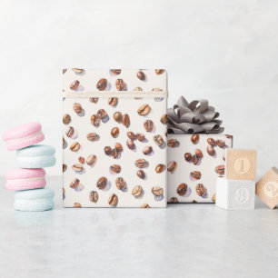 Watercolor Coffee Bean Wrapping Paper