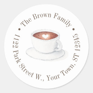 Cute Iced Coffee Cups - Classic Brown Sticker for Sale by