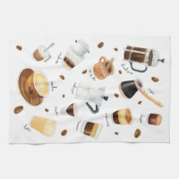 Watercolor Coffee Drinks From Around The World