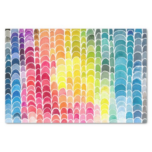 Watercolor Color Spectrum Art Print Tissue Paper