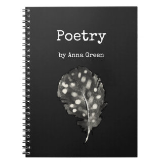 Watercolor Color writers feather Poetry Notebook