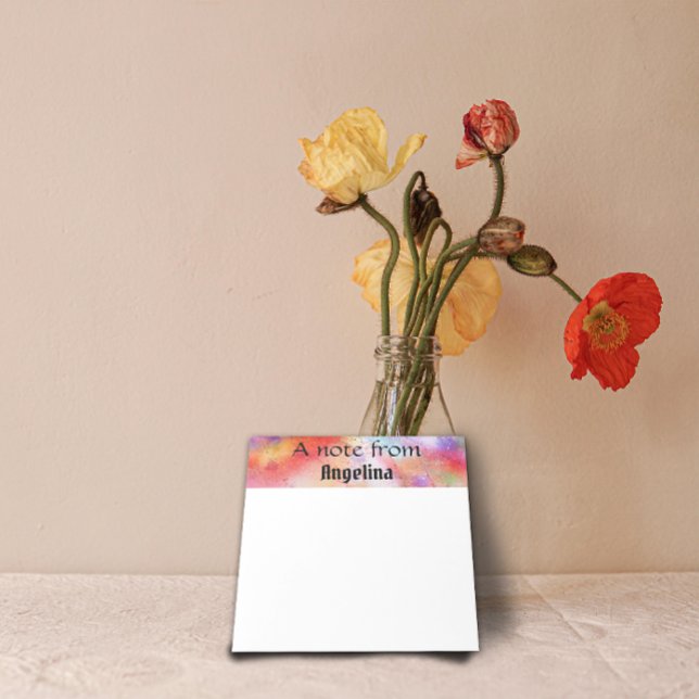 Watercolor colored splash notepad (Creator Uploaded)