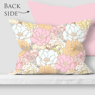 Watercolor Colorful Pastel floral pattern Pillow Case