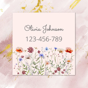 Watercolor Colorful Wildflower Meadow Kids' Labels