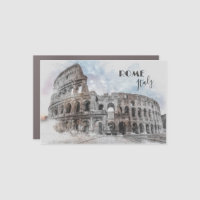 Watercolor Colosseum Magnet – Rome Italy Vintage