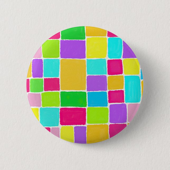 Watercolor Composition Pinback Button (Front)