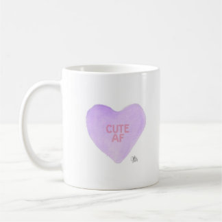 Watercolor Convo Heartz CUTE AF Mug