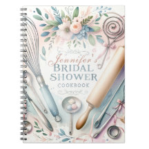 Watercolor Cooking Utensils Bridal Shower Custom