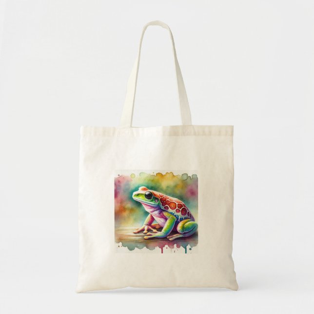Watercolor Coqu Frog 140724AREF115 - Watercolor Tote Bag (Front)