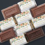 Watercolor Coral Floral Gold Love Is Sweet Hershey's Miniatures<br><div class="desc">Modern Elegant Calligraphy Script Watercolor Coral White Floral Wedding Love is Sweet Chocolate Candy Bars include coral roses,  white flowers and botanical greenery. Gold Script.</div>