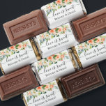 Watercolor Coral Floral Love Is Sweet Wedding Hershey's Miniatures<br><div class="desc">Modern Elegant Calligraphy Script Watercolor Coral White Floral Wedding Love is Sweet Chocolate Candy Bars include coral roses,  white flowers and botanical greenery.</div>