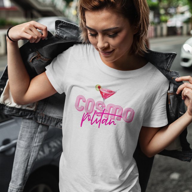 Watercolor Cosmopolitan Custom Cocktail Recipe T-Shirt (Creator Uploaded)