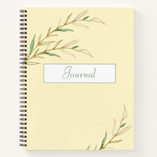 Watercolor Cottage Garden Roses Notebook