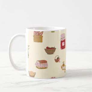 Watercolor Cottagecore Kitchen Seamless Pattern Coffee Mug