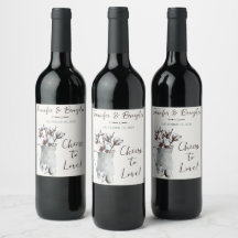 Watercolor Cotton Stems in Gray Pitcher Wedding