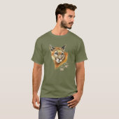 Watercolor Cougar  Puma, Mountain Lion, Animal T-S T-Shirt (Front Full)